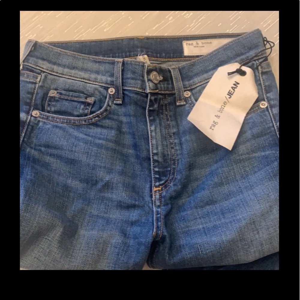 Rag and Bone High Rise Skinny El cut hem Jeans - Picture 12 of 14